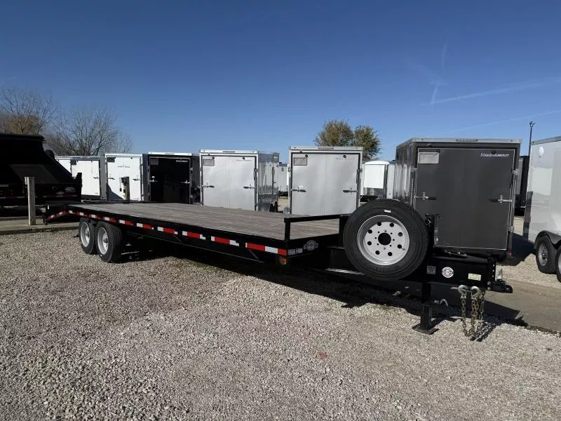 2026 Quality Steel And Aluminum 102x25 16K Deckover Equipment Trailer