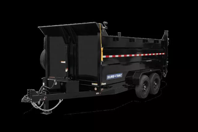 2025 Sure-Trac 7x14 14K Telescopic HD High Side Dump Trailer