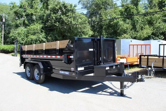 2024 Sure-Trac USED! 7x14 14K Telescopic HD Dump Trailer
