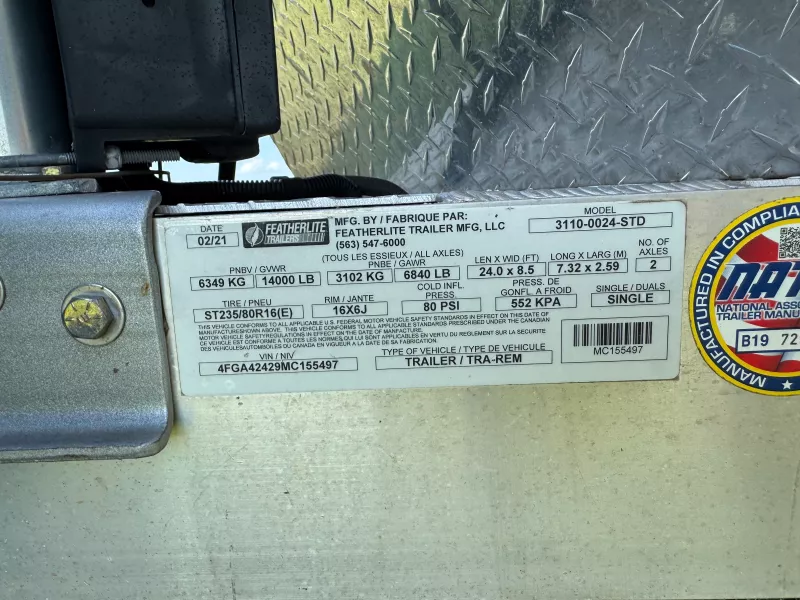 used Equipment / Flatbed Trailers Featherlite  for sale, in Tuttle, OK Thumbnail 8