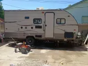 2017 Forest River Wolf Pup Travel Trailer with battery powered mover