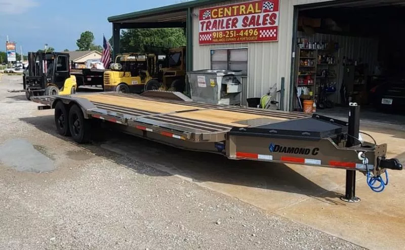 2025 Diamond C Trailers HXD 210 Max Width Tilt Trailer (03438) 24' x 102", Mocha Metallic