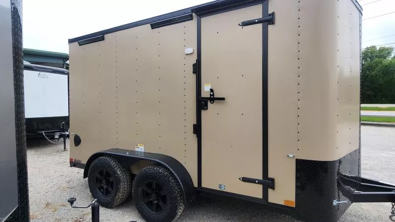 2025 Cargo Craft EV-7142  7'X14' (69924) Sierra Tan EV Sports V-Nose 