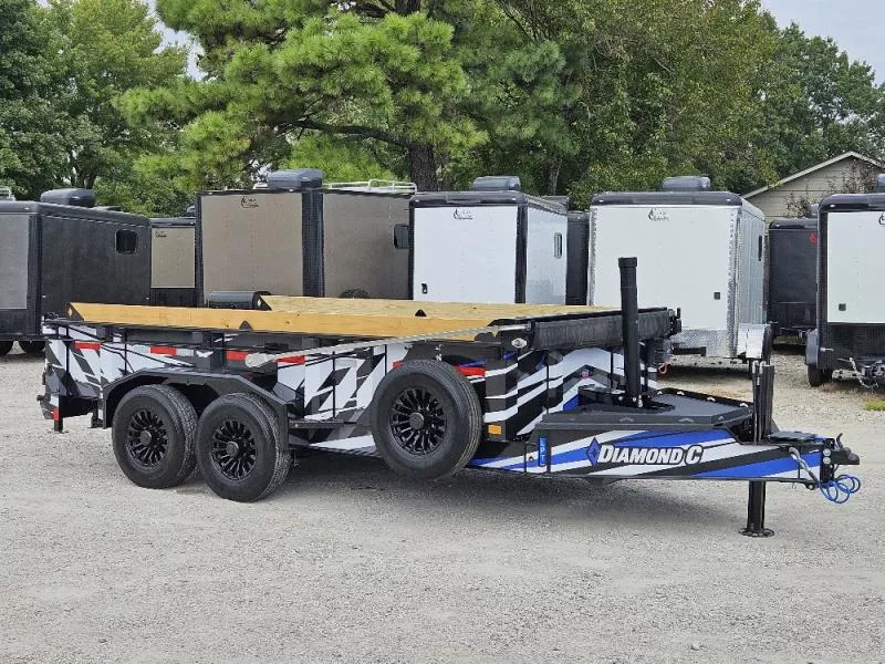 Diamond C LPT-207 Dump (304834) "Show Trailer" 14'X82" Engineered Tongue and Beam