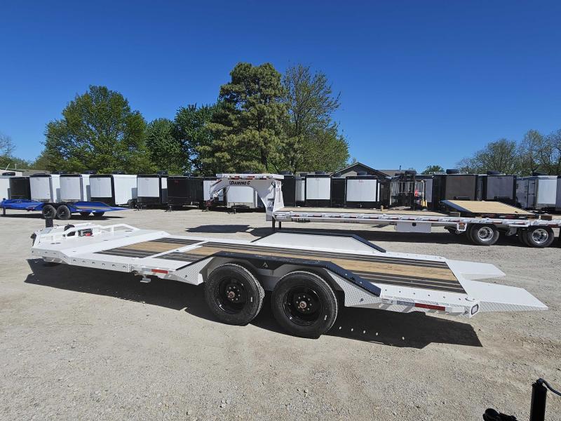 2024 RawMaxx Rawmaxx GTX Gravity Tilt Chalk White 24'X102" 8Ks Car / Equipment Hauler Equipment Trailer