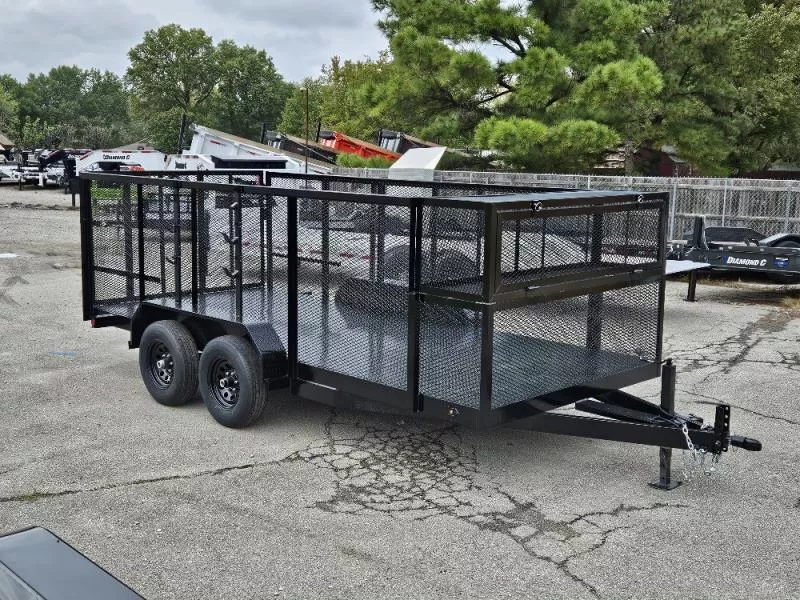 Texoma Landscape trailer - (730104) 16 'X 82" GVWR 10.4K Tandem 5200 lb. axles