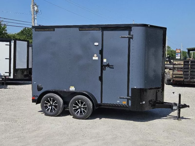 Cargo Craft EV-7122 7'X12' Enclosed (69823) Cargo Trailer Charcoal Gray 