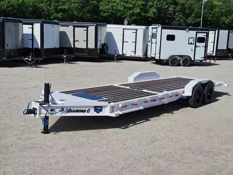 Diamond C HDT-210 Pacesetter 24'X80" (05004) HD Tilt Trailer Pro-Tilt Artic White 