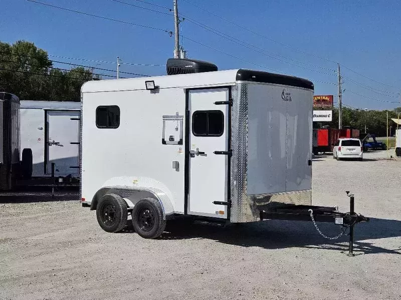 Cargo Craft 7'X12' Custom White (70210) Fiber Splicing Trailer