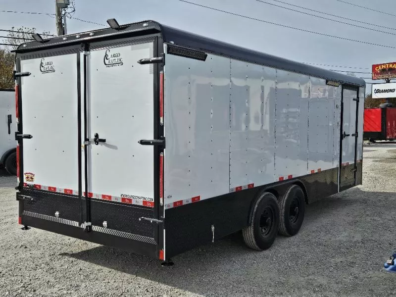 2025 Cargo Craft XP-85222 (70326) 8.5x22 Cargo 7K Axle, E-Track, White, / Enclosed HD WORK Trailer
