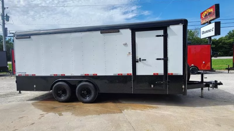 Cargo Craft XP-85202 (69059) 8.5'x20' Heavy Duty White work trailer 