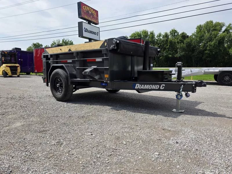 2025 5'X8' Diamond C Trailers 8'X5' (03845) GST-106 Dump Trailer