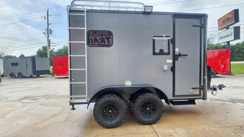2025 Cargo Craft  EF 7122 7'X12' (69396), Matte Gray Fiber Optic Splicing Trailer 