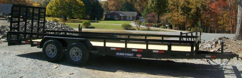 Sure-Trac 6'9" x 20 Tube Top Tandem Gate Utility Trailer Sure-Trac 6'9" x 20 Tube Top Tandem Gate Utility Trailer