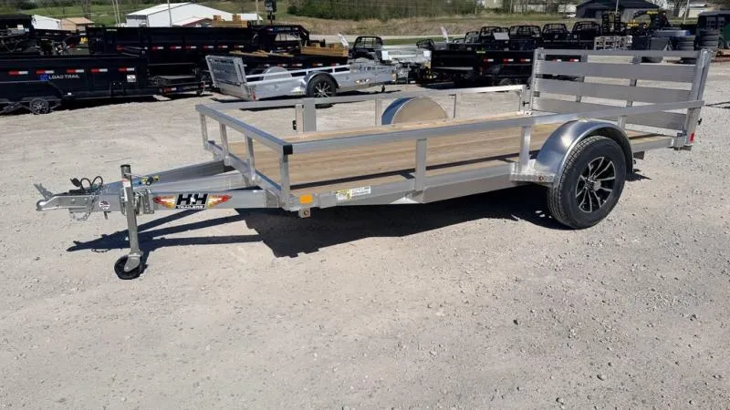 2026 H&H Trailers? 76" X 12' Aluminum Utility Trailer - Bi-Fold Gate 