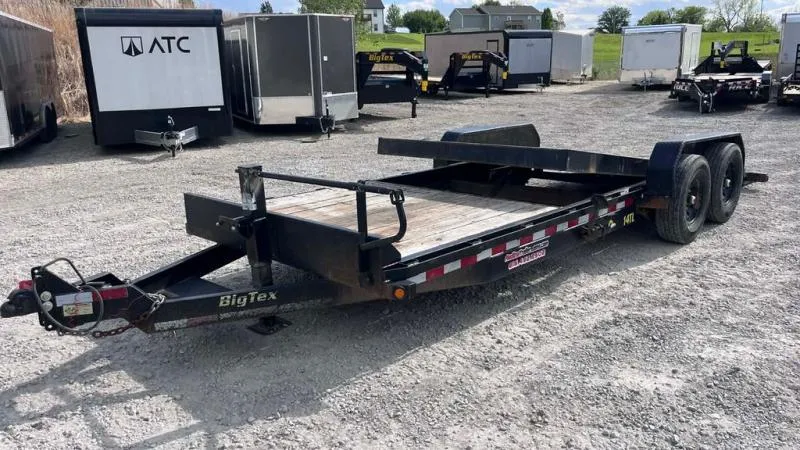 2019 Big Tex  14TL 16' + 6' Stationary Tilt Deck Equipment Trail 
