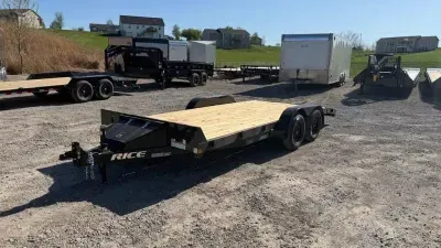 2026 Rice Trailers 82" X 18' Flatbed Trailer 7,000 GVWR