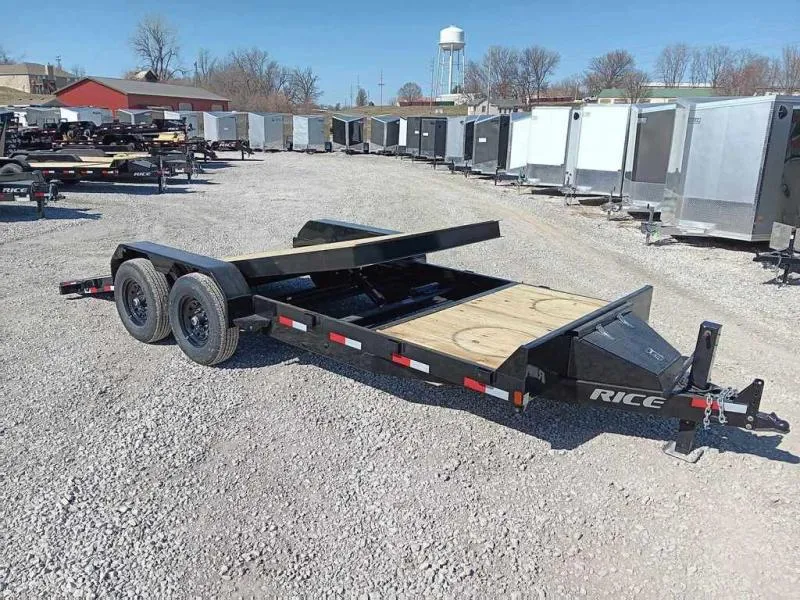 2026 Rice Trailers 16' + 4' Partial Tilt Equipment Trailer 14,000 GVW