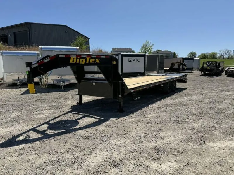 2026 Big Tex Trailers 14GN 102" X 25 Flatbed Deck Over Gooseneck Trailer 