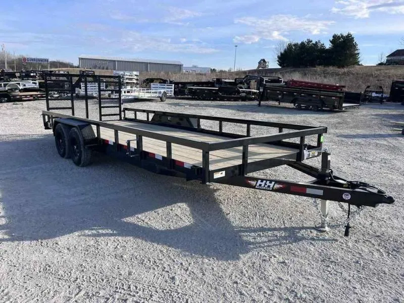 2026 H&H Trailers? 82" x 20' Heavy Duty Rail Side Landscape Trailer 9 