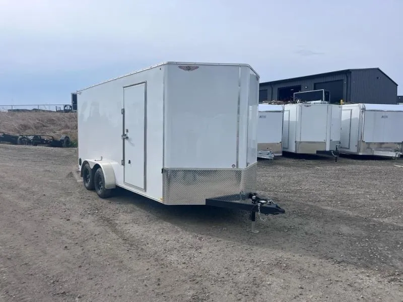 2025 H&H Trailers? 7' x 16' V-Nose Enclosed Cargo Trailer 7' Height 