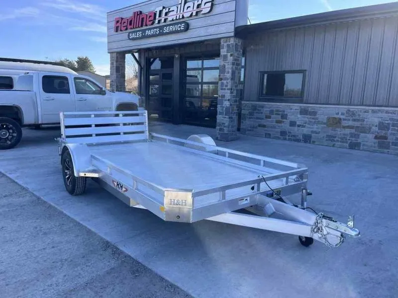 2026 H&H Trailers? 78" X 14 Low Side Aluminum Utility Trailer- Bi-Fol 