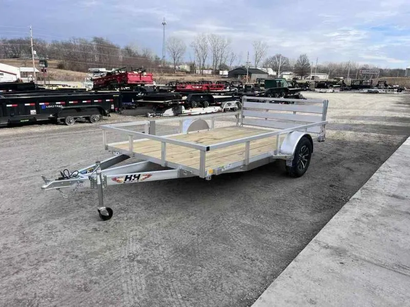 2026 H&H Trailers? 82" X 12' Aluminum Utility Trailer - Bi-Fold Gate 