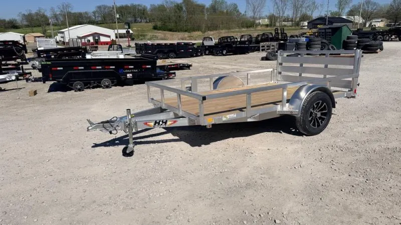 2026 H&H Trailers? 76" X 10' Aluminum Utility Trailer - Bi-Fold Gate 