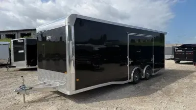 2026 EZ Hauler 8.5' x 24' All Aluminum Enclosed Race Trailer *Escape Door* - 5200lb Axles