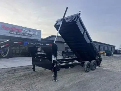 2026 Load Trail 83" x 16' Tandem Axle Low-Pro Dump Trailer - telescopic lift