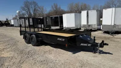 2026 Rice Trailers Stealth 82" X 16' Tandem Axle Utility Trailer