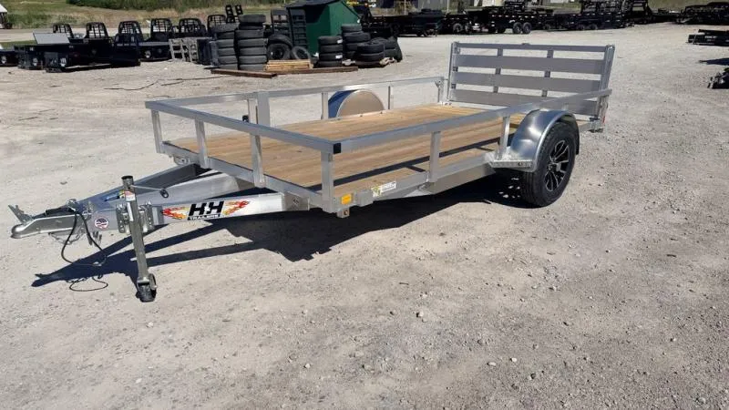 2026 H&H Trailers? 76" X 12' Aluminum Utility Trailer - Bi-Fold Gate 