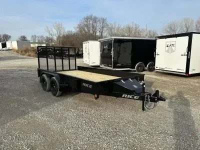 2026 Rice Trailers Stealth 82" X 14' Tandem Axle Utility Trailer