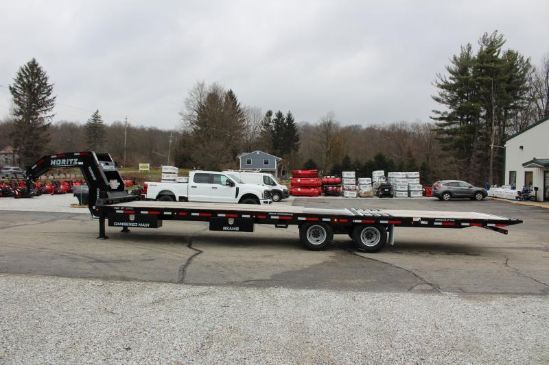 2023 Moritz FDGHHT 32' Gooseneck Deckover Flatbed Trailer 22,900