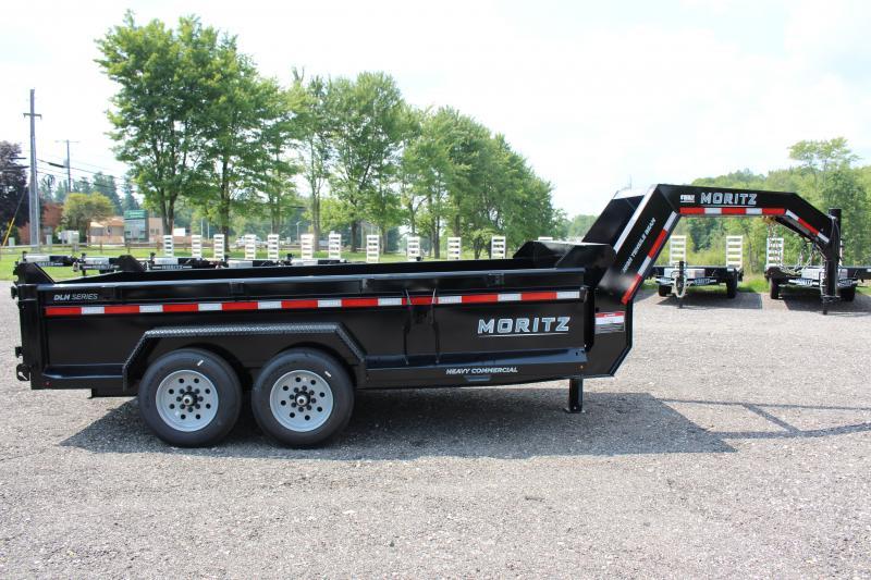 2023 Moritz 6' 10" x 14' Heavy Commercial DLGH Series Gooseneck Dump