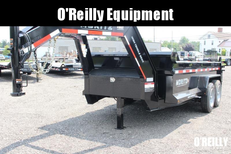 2023 Moritz 6' 10" x 14' HD Dump Trailer - 16000# GVW - Gooseneck - Single Ram - ALUMINUM RAMPS 2023 Moritz 6' 10" x 14' HD Dump Trailer - 16000# GVW - Gooseneck - Single Ram - ALUMINUM RAMPS