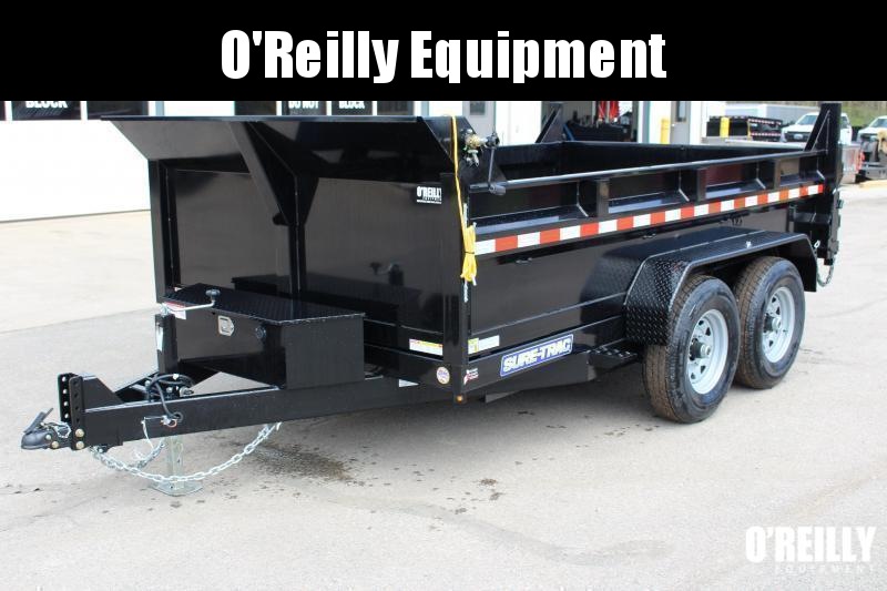 2023 Sure-Trac 7' x 12' Dump Trailer - 12000# GVW - Dual Ram - Steel Ramps - Roll Up Tarp 2023 Sure-Trac 7' x 12' Dump Trailer - 12000# GVW - Dual Ram - Steel Ramps - Roll Up Tarp