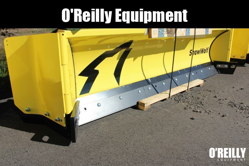 2023 SnowWolf QP114 AutoWing Snow Plow O Reilly Equipment Flatbed