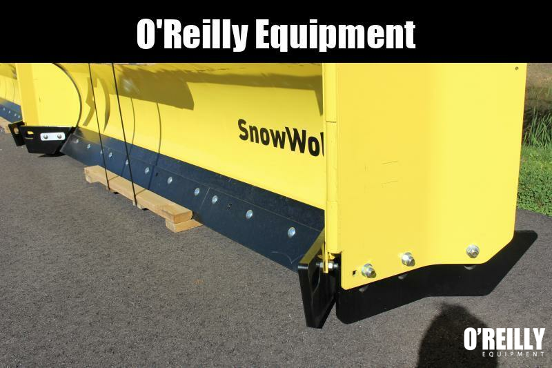 2023 SnowWolf QP114 AutoWing Snow Plow O Reilly Equipment Flatbed