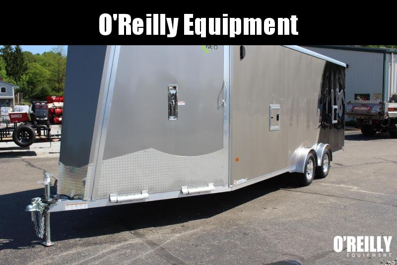 2022 NEO NASX 7.5' x 25' Aluminum Enclosed - Ramp Door - Front Ramp Snowmobile Trailer - 7000 GVW - 7'6" Interior - Dual Fuel Doors 2022 NEO NASX 7.5' x 25' Aluminum Enclosed - Ramp Door - Front Ramp Snowmobile Trailer - 7000 GVW - 7'6" Interior - Dual Fuel Doors