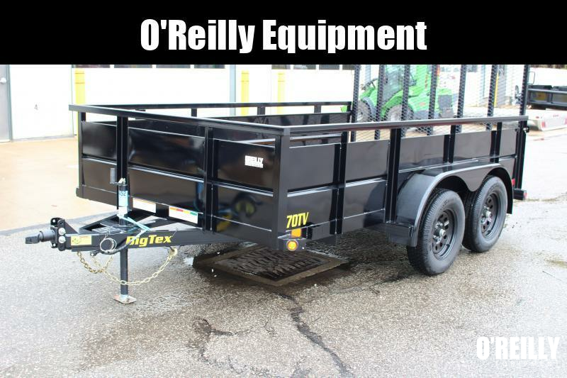 2023 Big Tex Trailers 7' x 12' Steel Side Utility Landscape Trailer