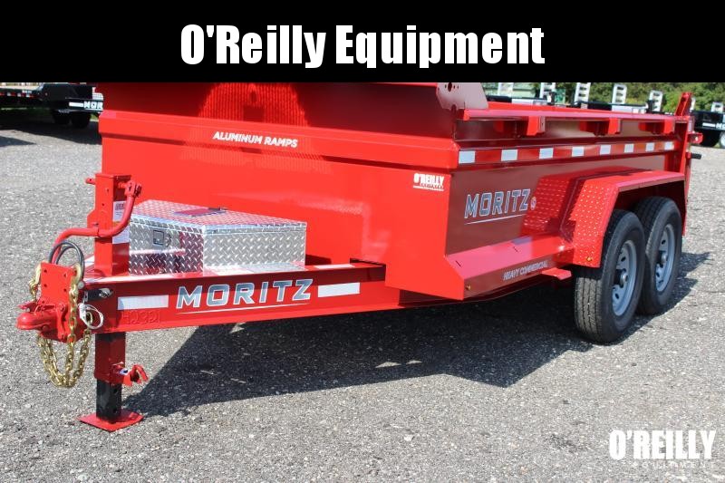 2023 Moritz 6' 10" x 12' HD Dump Trailer - 14000# GVW Single Ram - Aluminum Ramps 2023 Moritz 6' 10" x 12' HD Dump Trailer - 14000# GVW Single Ram - Aluminum Ramps