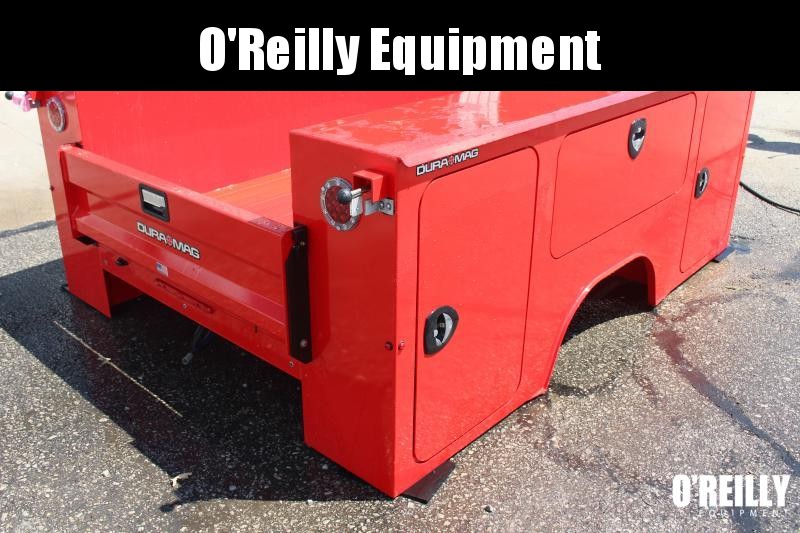 2022 Aluminum DuraMag Service Truck Body - SRW Long Bed - FORD - Red Powder Coat 2022 Aluminum DuraMag Service Truck Body - SRW Long Bed - FORD - Red Powder Coat