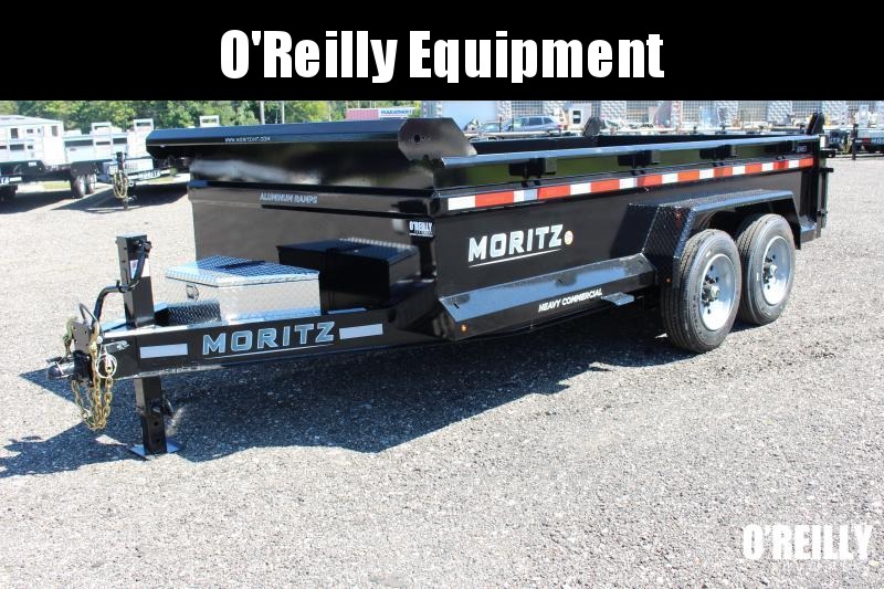 2023 Moritz 6' 10" x 14' HD Dump Trailer - 16000# GVW Single Ram - Aluminum Ramps 2023 Moritz 6' 10" x 14' HD Dump Trailer - 16000# GVW Single Ram - Aluminum Ramps