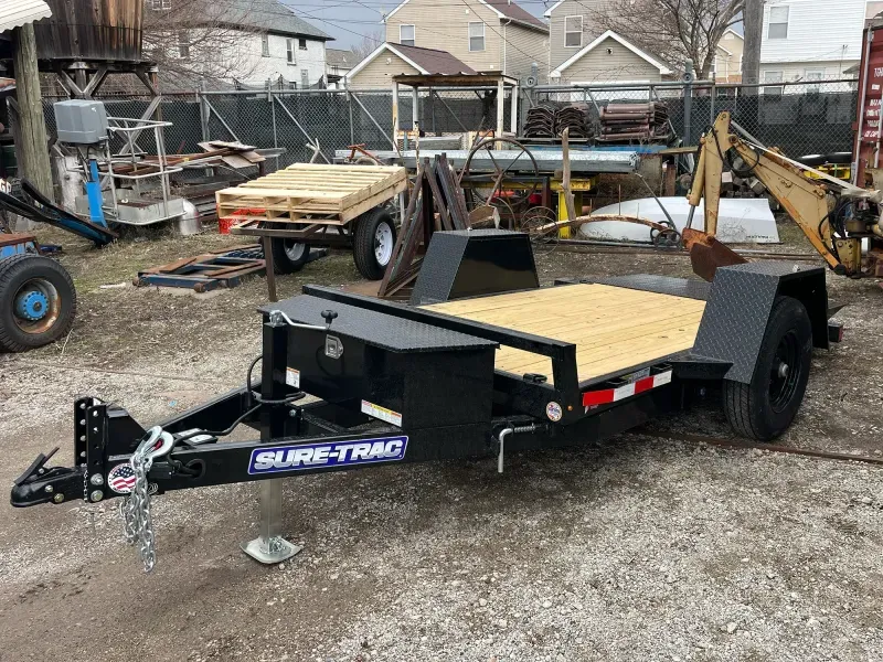 Sure-Trac 5' x 10' Single Axle 6K Tilt Bed Equipment Hauler Trailer
