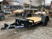 Sure-Trac 5' x 10' Single Axle 6K Tilt Bed Equipment Hauler Trailer