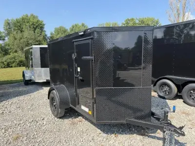 2027 5x8SA Diamond Cargo Trailer - Blackout