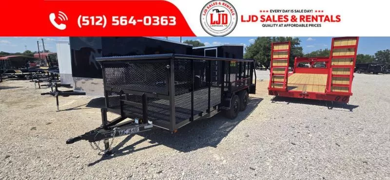 2025 Tiger 83" x 16' Landscape Trailer - 5200LB Axles