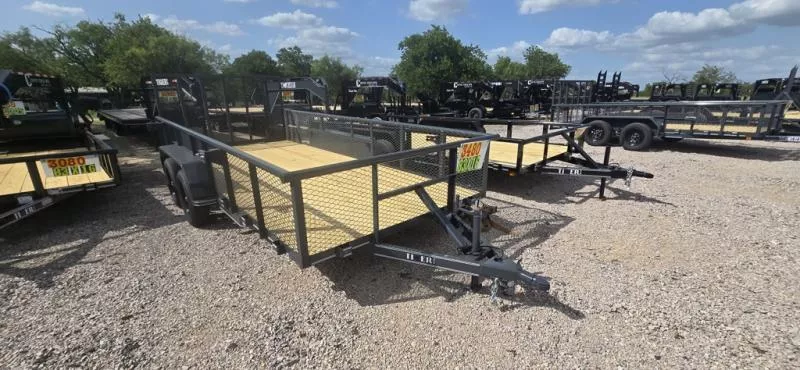 2025 Tiger Trailers - Utility Trailer 83"X16' - Expanded Sides - 4' Gate - 7K GVWR -