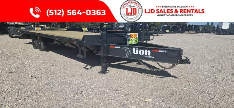 2026 Lion Mega Ramps - 14K GVWR - 102" x 28' -  Deckover Trailer